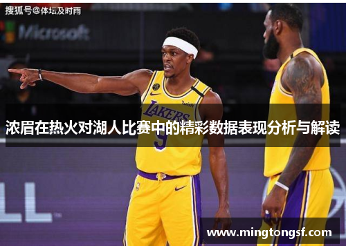 浓眉在热火对湖人比赛中的精彩数据表现分析与解读