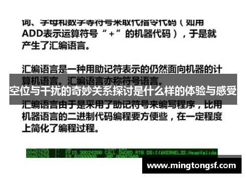 空位与干扰的奇妙关系探讨是什么样的体验与感受